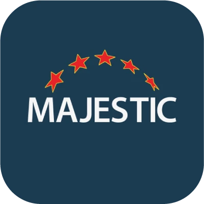 Majestic logo, backlink intelligence tool for Trust Flow analysis used by Tanzeel SEO Expert